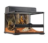 Exo Terra Terrarium 45x45x30 - Terrario in vetro con sfondo incluso