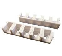 eXODA 10x supporto per morsetti Wago 221-412 adattatore bianco collegabile per supporti 3 poli e 5 poli max 4mm2 cavo montaggio affidabile