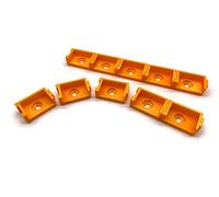 Exoda 10x supporto per morsetti Wago 5 poli tipo 221-415 con morsetti 1 polo e 3 poli per installazioni elettriche flessibili e tecnica di connessione.