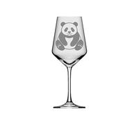 eXODA Bicchiere Panda elegante e pratico per amanti del vino adatto per occasioni con Gravura. Perfetto per chi ama i panda e il buon vino.