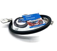 eXODA cavi batteria 50 mm² 75cm con occhielli M10 neri per auto barche moto e altro alta flessibilità 99 9% rame alta qualità fino a 448A a 12V