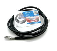 Exoda cavo batteria 35 mm² 200cm M8 nero per auto moto barca | Cavo della batteria, 35 mm², lunghezza 200 cm, connessioni M8, per auto, barca, moto, resistente al calore fino a 70°C, alta