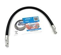 Exoda set di cavi batteria 50 mm² 50cm - Cavo di alta qualità con 99 percento di rame adatto per auto barche inverter solari per connessioni sicure