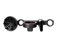 Exoda supporto a muro per phon Remington ioni nero e rosa ideale per asciugacapelli professionali con diametro da 30 a 50 mm resistente e elegante per styling semplice