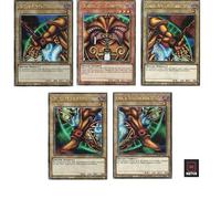 Exodia, il proibito - Set completo - Quarter Century Secret Rare - Tedesco - Edizione Limitata - 25th Anniversary Tin - con protezione spedizione MZTCG Yugioh
