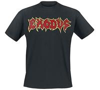 Exodus Metal Command Uomo T-Shirt Nero 100% Cotone Regular