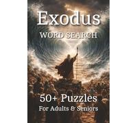 Exodus Word Search Puzzle Book: Word Searches with Easy to Read Print about Israel, Moses, God and More | 6x9 inches, 110 pages | 50+ Puzzles ... Gift for Vacations, Holidays and Relaxing