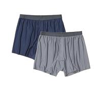 Exofficio Boxer da uomo Give-N-Go 2.0, confezione da 2, traspirante, resistente, facile da pulire, biancheria intima da viaggio, Navy/Onice Acciaio, Large