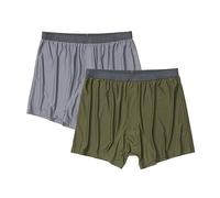 ExOfficio Boxer Standard da Uomo Give-N-Go 2.0, Confezione da 2, Acciaio onice/Nori, L