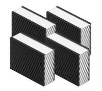 Exogio 100 Pcs Etichette Magnetiche Porta Etichette Magnetiche Canale C, Porta Carte Dati Magnetico con Protezione In Plastica Trasparente Per Ufficio, Magazzino, Scaffale, 25 X 76mm