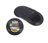 Exogio Dischi nel Vinile Vuoti CD da 7 Pollici per La Decorazione della Stanza CD Decorazione della Parete Dischi nel Vinile Decor Nero Decorazioni per Dischi Falsi (12 Pezzi)