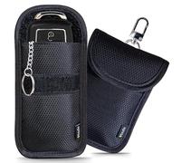 EXOSFER - Custodia Schermata Chiave Keyless (Ripstop, Small) - Set da 2. Gabbia Faraday Antifurto Auto. Blocco Segnale RFID per Chiavi, Telecomando. Protezione Rinforzata Contro il Pirataggio.