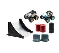 EXOST JUMP - Confezione da 2 minimacchinine a spinta 8 cm e accessori - Giocattolo da collezione - Dai 5 anni
