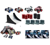Exost Jump Ultimate Pack 4 Macchine a Frizione Rampa Circuito Acrobazie Salti