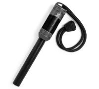 Exotac FireROD XL Ferrocerium Firestarter con diametro di 1,27 cm sostituibile impermeabile asta di ferro attaccante, nastro di riparazione infiammabile resistente e scomparto per capsule Tinder con
