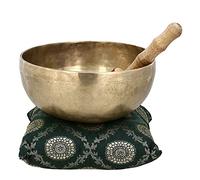 Exotic Arts Luxuary Campana buddista fatta a mano in bronzo per meditazione e guarigione, 20 x 8,75 cm, campana cantante 7