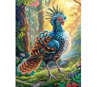Exotic Bird in Magical Forest Rompicapo 500 Pezzi Per Regalo Di Festa Del Papà Cartone Rigido Per Adulti Magical Accompany Fairy Tale Paesaggi Auto Per Tempo Libero Con Poster Incluso Top Vendita 500
