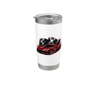 Exotic Car Racing Turbo Race Speed Flag per bambini e ragazzi da uomo Bicchiere termico in acciaio inox doppia parete