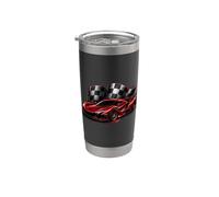 Exotic Car Racing Turbo Race Speed Flag per bambini e ragazzi da uomo Bicchiere termico in acciaio inox doppia parete