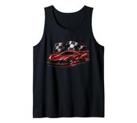 Exotic Car Racing Turbo Race Speed Flag per Bambini e Ragazzi da Uomo Canotta