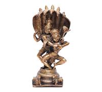 Exotic India Statua danzante Shiva Parvati con Naag protettivo, 17,8 cm, realizzata a mano, in rame, idolo per tempio e decorazione per la casa