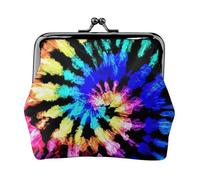 Exotic Tribe Tie Dye Style Print Charm e versatile portamonete Squisito impermeabile Kiss Lock portafoglio per chiavi e carte