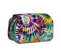 Exotic Tribe Tie Dye Style Print Pencil Case Canvas Pen Pencil Pouch Grande Capacità Organizzatore Multifunzionale Matita Bag