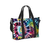 Exotic Tribe Tie Dye Style Print Travel Hand Bag Portable Folding Shoulder Tote Bags per weekend viaggio palestra vacanze