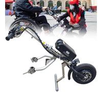 ExoticaBlend 500 W Testa di Trazione Elettrica per Sedia a Rotelle, Batteria da 16 Ah e 48 V, Autonomia 65 Km, Display LCD, dispositivi di Traino per Sedia a Rotelle da 20-26 Mm,B
