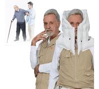 ExoticaBlend Abbigliamento Anticaduta Intelligente per Anziani, Gilet Anticaduta Intelligente, Gilet Anticaduta, per Anziani, Airbag Che Si Attiva in 0,01 Secondi,Khakiformale-XL