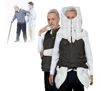 ExoticaBlend Abbigliamento Anticaduta Intelligente per Anziani, Gilet Anticaduta Intelligente, Gilet Anticaduta, per Anziani, Airbag Che Si Attiva in 0,01 Secondi,Blackformale-S