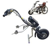 ExoticaBlend Accessorio per Sedia a Rotelle Elettrica per Handbike da 500 W, Dispositivo di Traino, Batteria al Litio da 48 V 16 Ah, Autonomia 65 Km, 3 velocità con Luce Anteriore,B