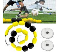 ExoticaBlend Allenatore for portieri di Calcio, deflettore a Linea Singola, Attrezzatura for la deviazione del Portiere, Attrezzatura for l'allenamento di Calcio, Allenamento di riflessi e agilità,4m