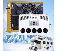 ExoticaBlend Condizionatore d'Aria per Camper 12V/24V, Mini Split Universale, Condizionatore d'Aria Elettrico per Camper, Camion, Camper, Adatto per Veicoli da Campeggio, Camion Yellow-24V