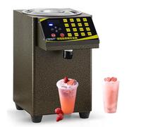 ExoticaBlend Distributore Automatico di Fruttosio per Uso Commerciale - Distributore di Sciroppo per Bubble Tea, Macchina per La distribuzione Quantitativa di Fruttosio con Misurino, 8,5 l,Gold