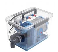 ExoticaBlend Filtro a Controlavaggio Automatico 5000L/H | Microfiltro a Tamburo Rotante con Rete in Acciaio Inox da 200 Mesh, Sistema di Filtrazione Acqua Autopulente per Laghetti