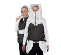 ExoticaBlend Gilet Anticaduta con Airbag, Tuta Protettiva Intelligente, a Scomparsa di 0,08 Secondi, per Persone Epilettiche o Non Vedenti,Blackformale-3XL