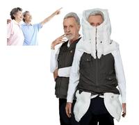 ExoticaBlend Gilet Anticaduta, Giacca con Airbag per Anziani, Abbigliamento Anticaduta Intelligente con App per Visualizzare i Dati di Allenamento per Uso Esterno per Epilettici,Blackformale-S