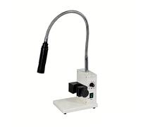 ExoticaBlend Illuminatori per Microscopio con Luci a Collo D'Oca a LED in Fibra Ottica, Lampada per Microscopio Industriale con Luminosità e Apertura Regolabili, Adattatori per Lenti Single