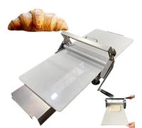 ExoticaBlend Sfogliatrice Manuale, Spessore Regolabile, in Acciaio Inox, Pieghevole, per Pizza e Fondente, Uso Commerciale B