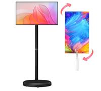 ExoticaBlend Smart TV Portatile Touch Screen da 21,5 Pollici, TV Mobile Su Ruote con Sist-ema Operativo Android, 4 GB + 64 GB di Memoria, Batteria Integrata da 6000 Mah Black-4+64G