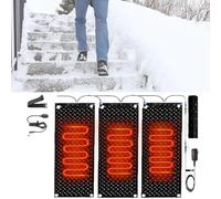 EXOTUF Tappetini Anti-Neve for Uso Esterno - Tappetini in Gomma Antiscivolo con Tappo for Una rimozione sicura ed efficiente della Neve(30x150cmx3Pcs)