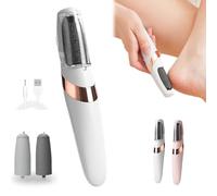 Exovan Electric Foot Callus Remover, Electric Foot File Callus Removers, Avoria Foot Shaver, Portable Foot Callus Remover Waterproof Professional Foots Scrubber for Dead Skin Women Men (white)