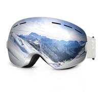 EXP VISION - Occhiali da sci e da snowboard per uomo e donna, 100% protezione per UV400, anti appannamento sulle lenti, con vetro sferico rimovibile