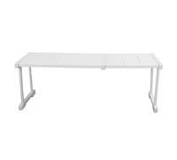 Expandable Shelf Stackable 121lb Load Bearing Storage Rack Closet Cabinet Cupboard Organizer (Length 67-88cm / 26.4-34.6in)