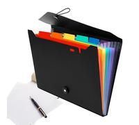 Expanding File Folder Organizer - Accordion File Organizer, Accordion Folders| Files Box Durable Handle for Business, Offices, School with Color Pockets | Pp Accordîon Bag 13 Grid Accordîon Folder