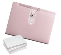Expanding File Organizer - 12 Pocket A4 Folder | Transparent, Multi-Layer,