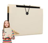 Expanding File Pockets, Portable Filing Folders, 13 Pocket Organizer, Paper Organization Solution, Labeling Filing System, Efficient Document Holder for Letter, Keep Your Papers in Order