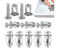 Expansion Petal Bolts - 10-Piece Metal Nut with Screws | Heavy-Duty Fastener Kit, Grip-Enhancing Hardware for Drywall, Automotive, Residential, Commercial, and RV Use