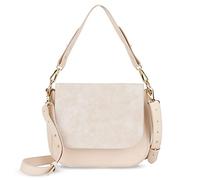Expatrié Borsa a Tracolla Donna Beige - Louise Large - Borsetta Grande e Elegante in Pelle Vegana - Ideale per Tutti i Giorni - Cinghia regolabile